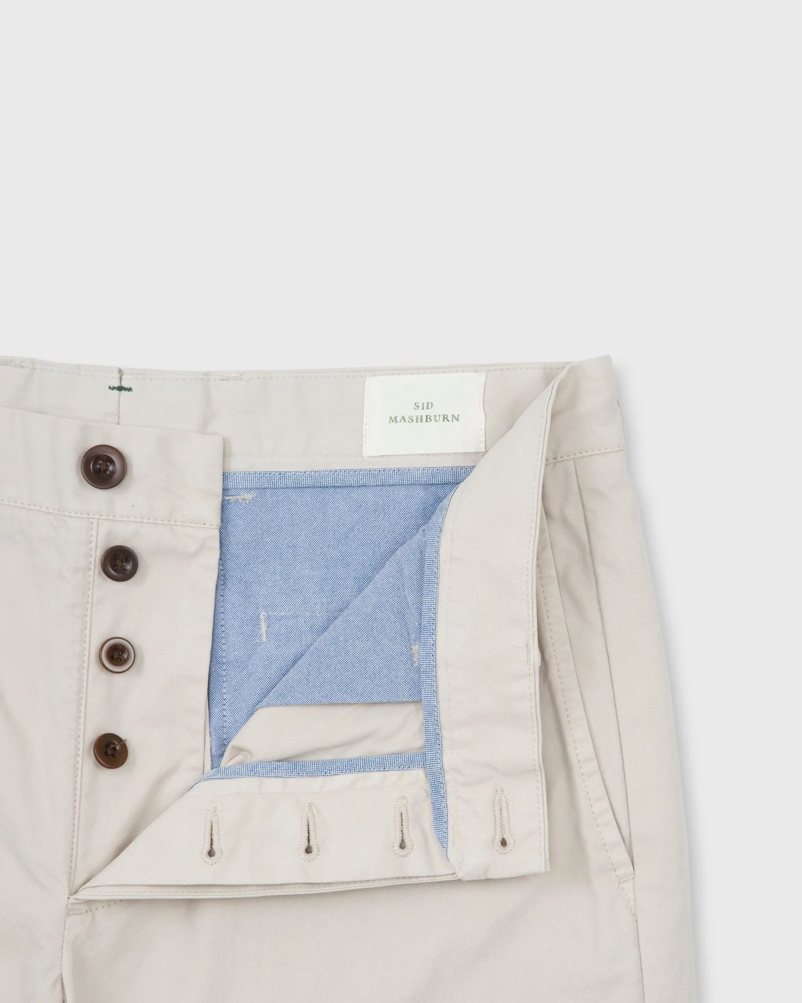 Sid Mashburn - Garment Dyed Field Chino - Stone Lightweight Twill