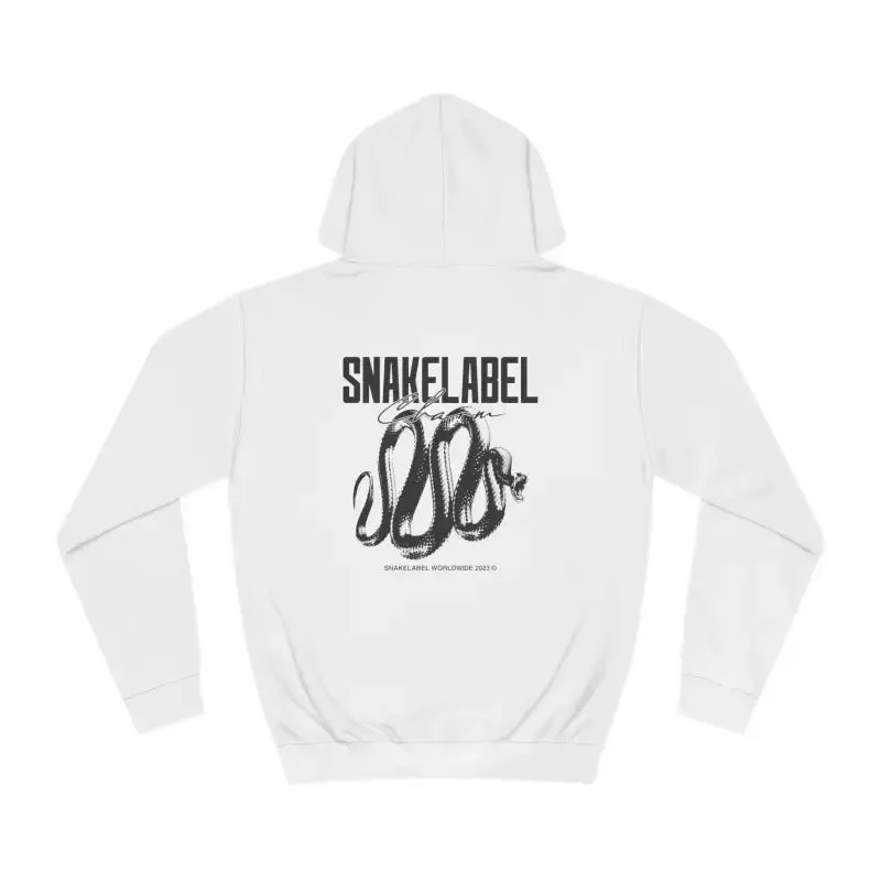 Snake Unisex Hoodie: Cozy 80% Cotton Blend, Kangaroo Pocket, Multiple Colors