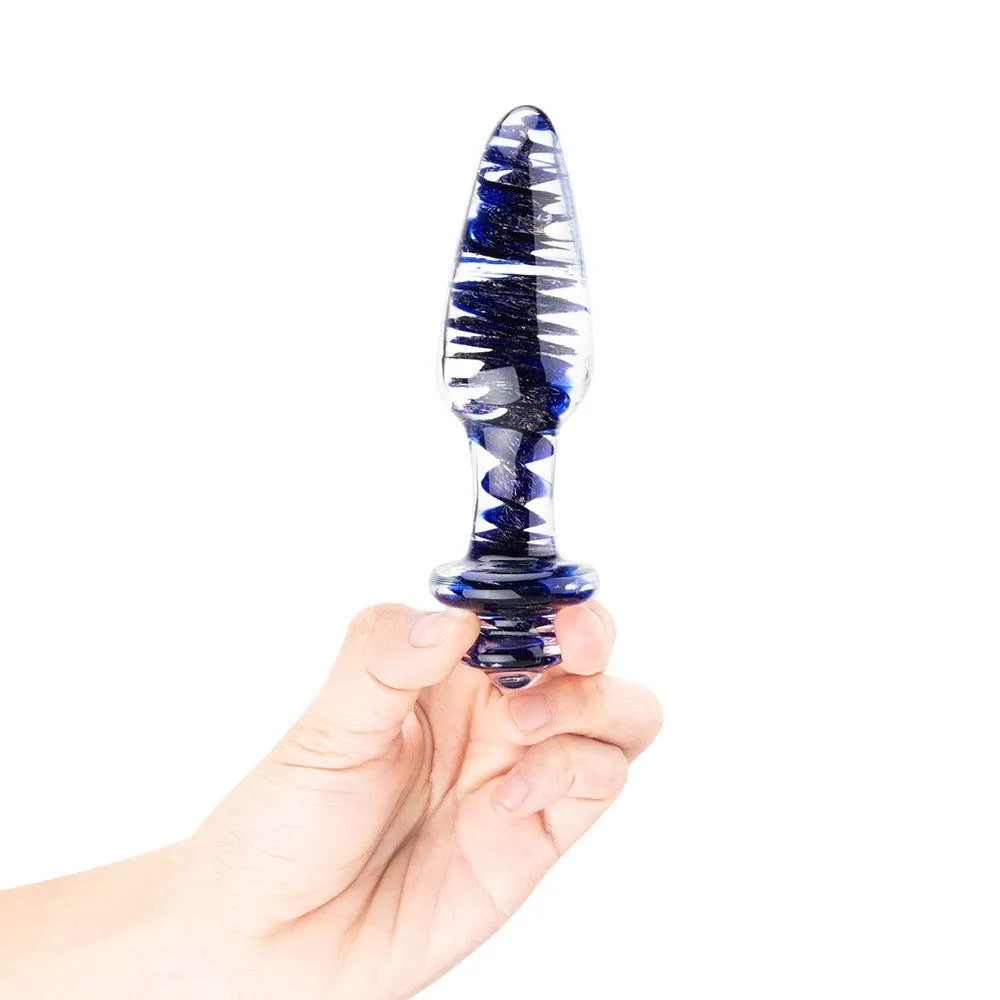 Super Tornado Monaco Blue Artisanal Butt Plug