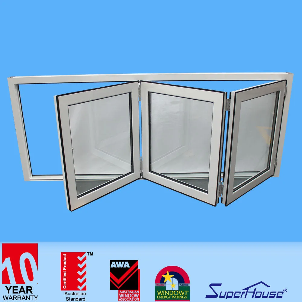 Superhouse Chinese Top Factory Production Aluminum Bi-Folding Window&Door With High Performance