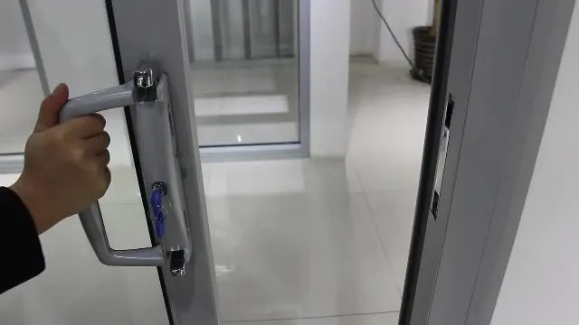 Superhouse Luxurious Balcony Door Wooden Door With Reflective Tinted Glass For Privacy