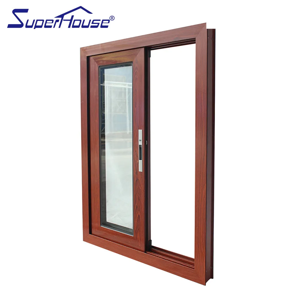 Superhouse Picture aluminum frame glass wood door wooden door for front door design with AS2047/CAS//DADE/NFRC/NOA certification