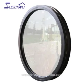Superwu Round Superwu Shape Design Glass Glazed Fixed Aluminum High Quality Window