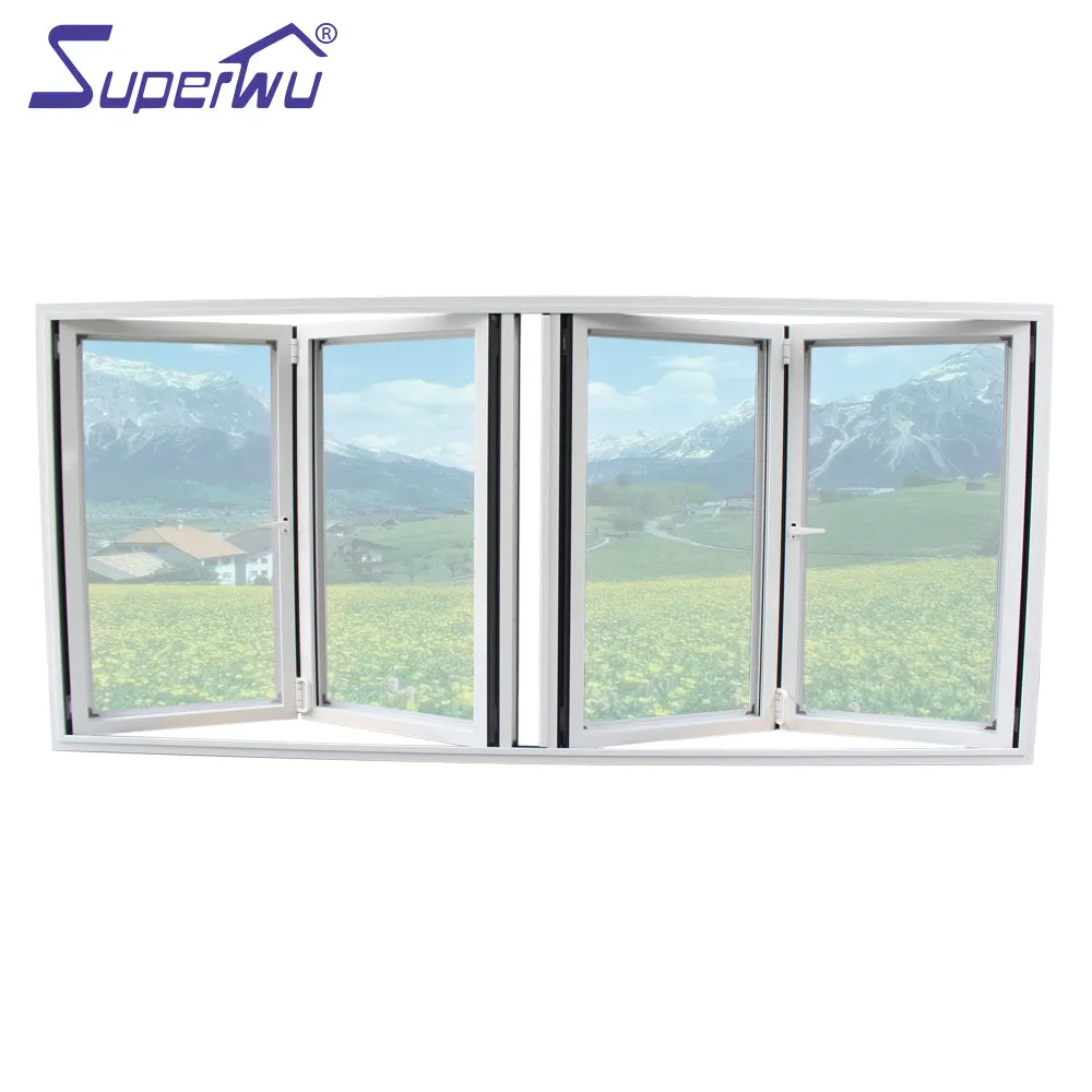 Superwu Superwu Australian Standard Aluminium Bi-folding Windows for residencial