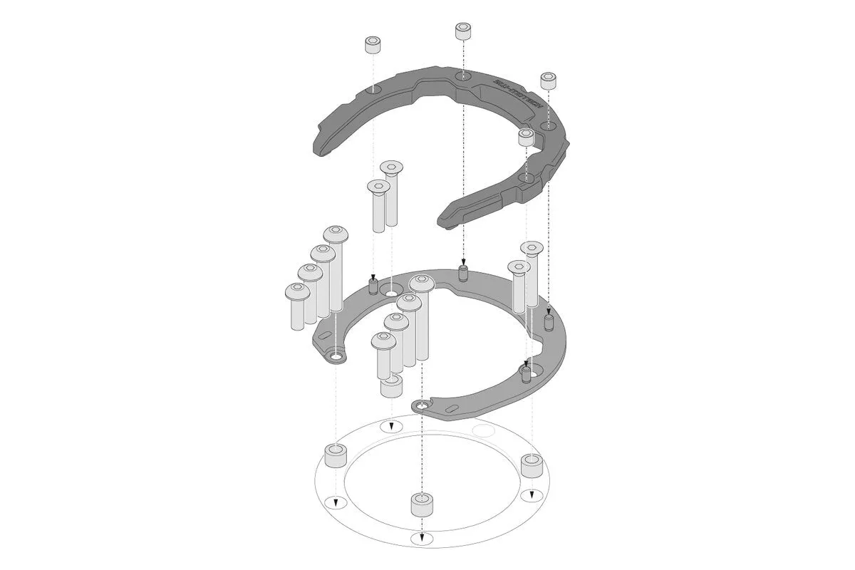 SW Motech Quick Lock PRO Tank Ring (TRT.00.787.30400/B)