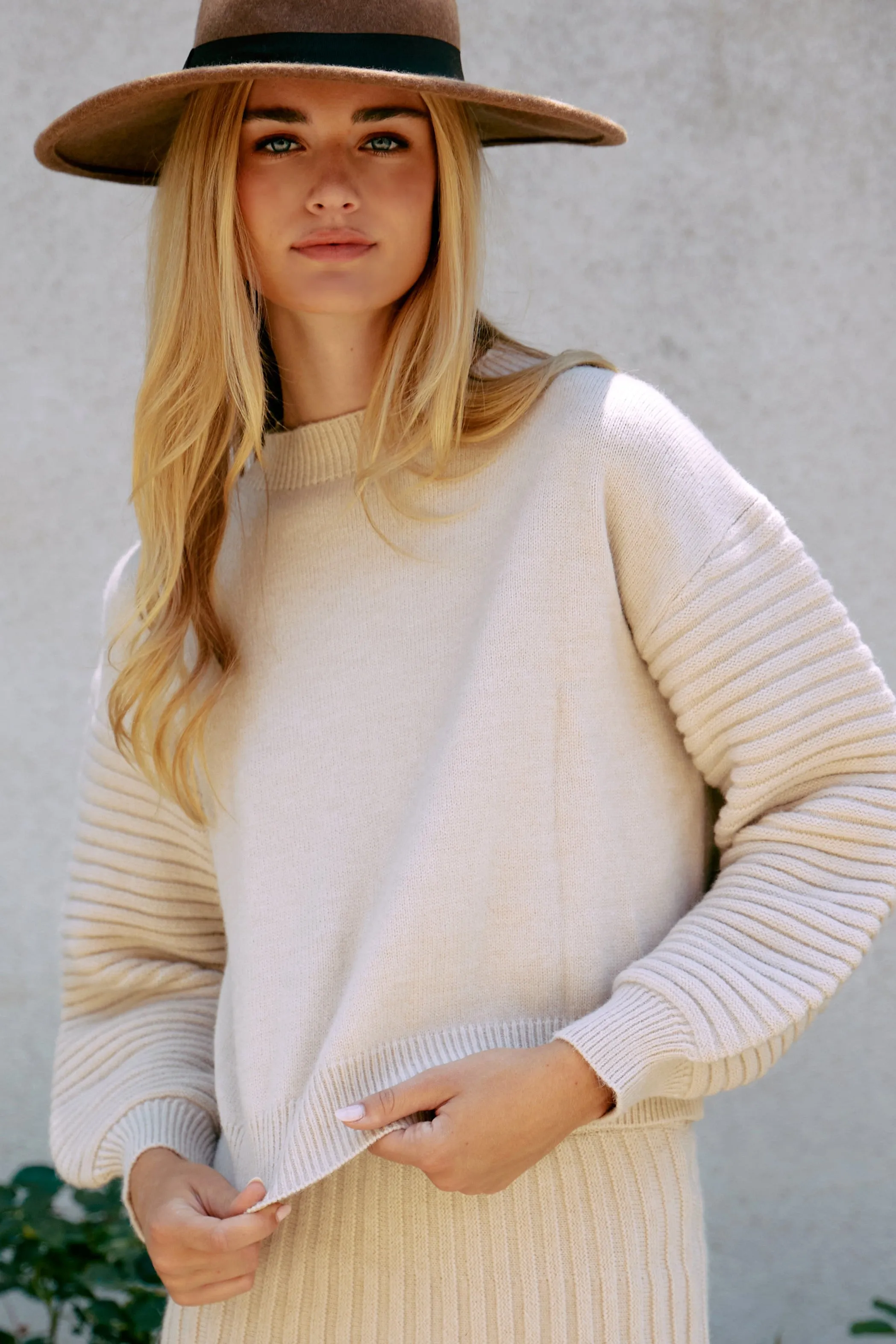 Sweater Weather Pleated Top & Skirt (Sold Seperately)