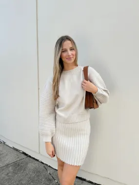 Sweater Weather Pleated Top & Skirt (Sold Seperately)