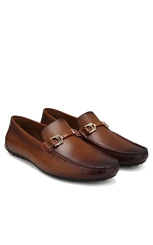 Tan Leather Moccasins