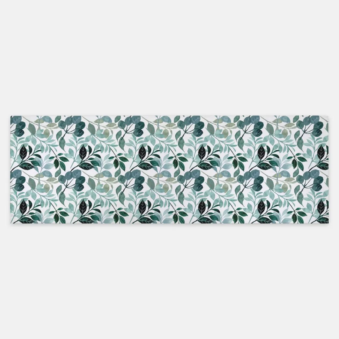 Teal Leaf Pashmina Scarf