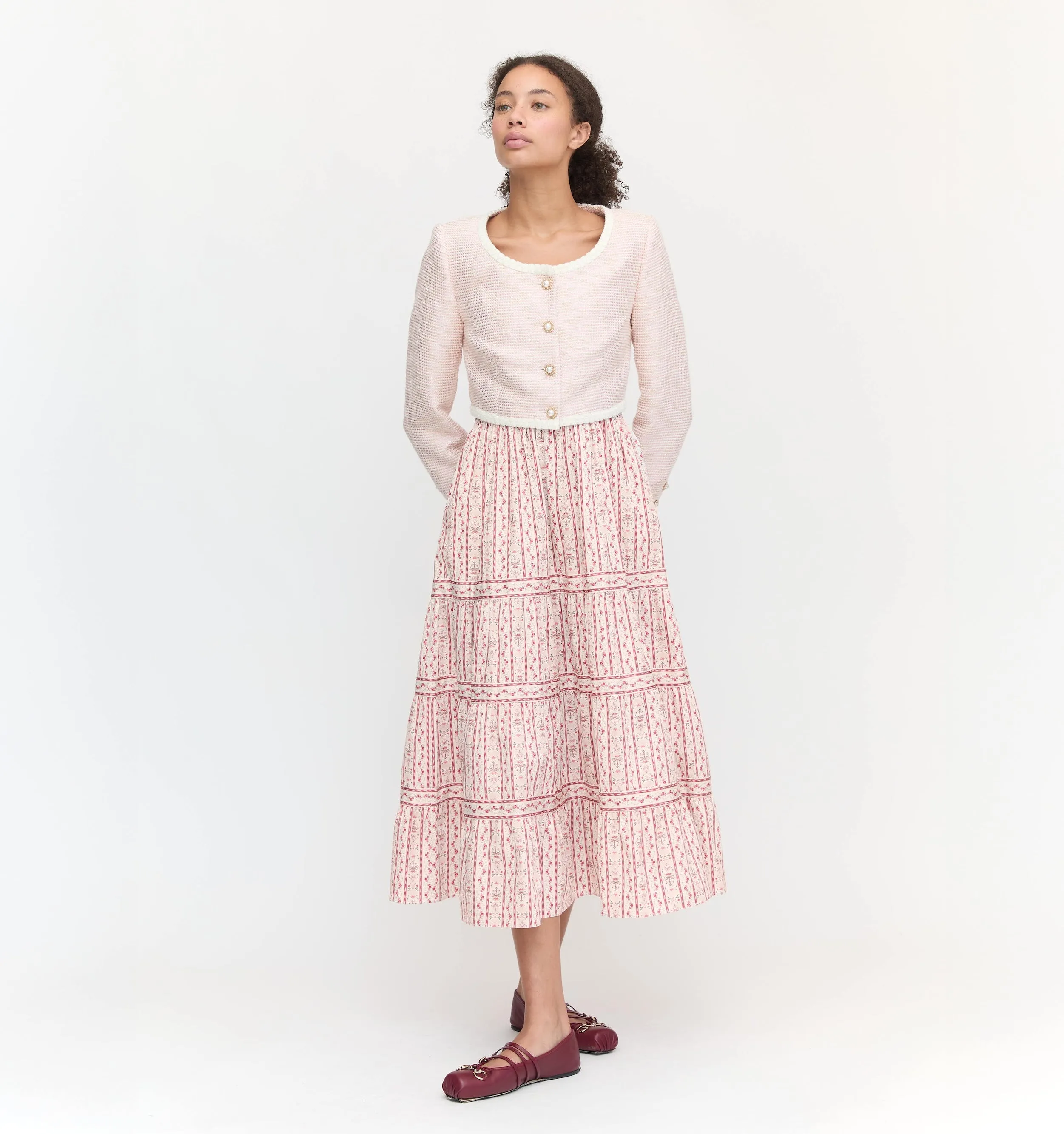 The Bernadette Jacket - Rose Tweed