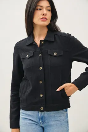 the Flynn - Black linen Jacket
