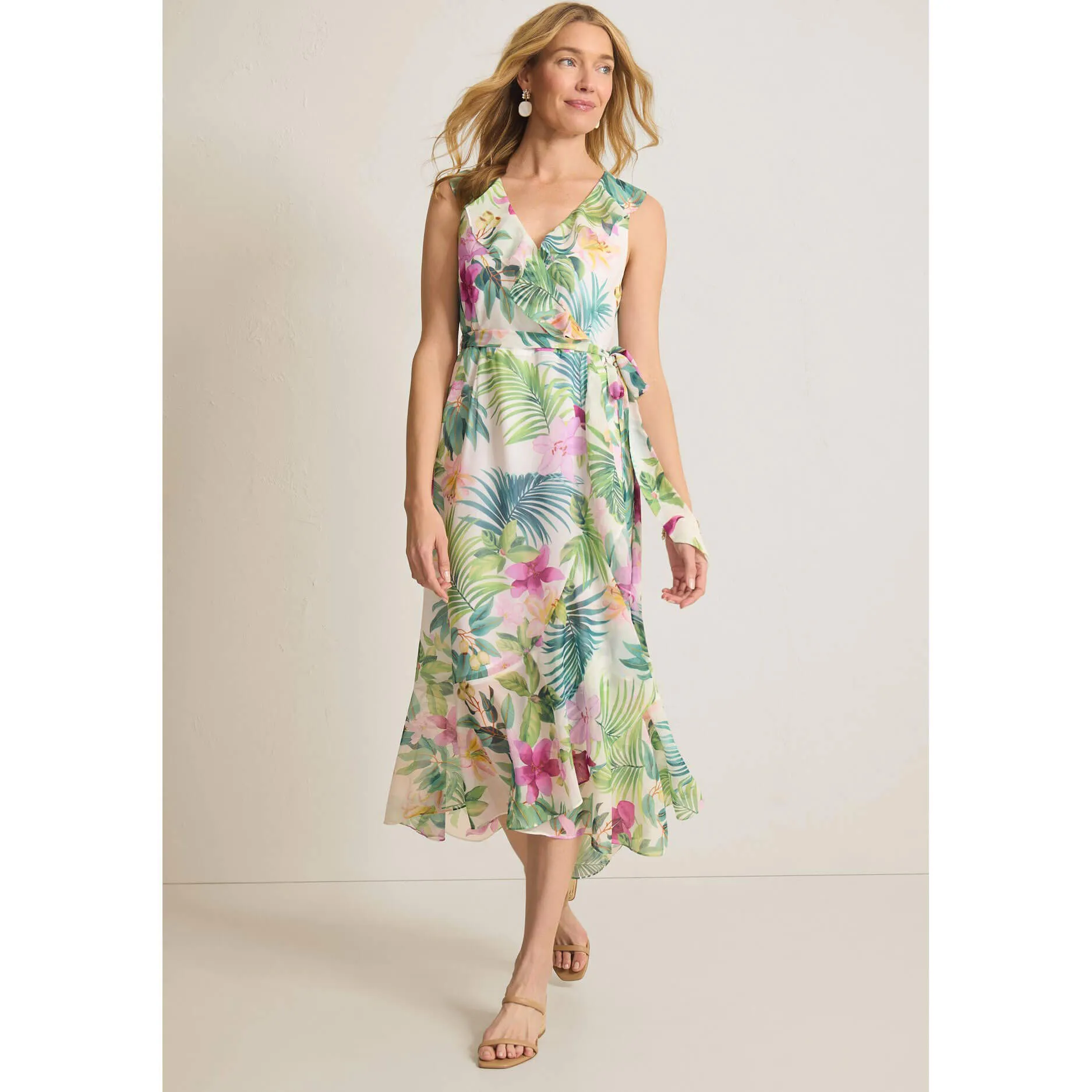 Tommy Bahama Women's Tropical Bliss Sleeveless Maxi Dress - White