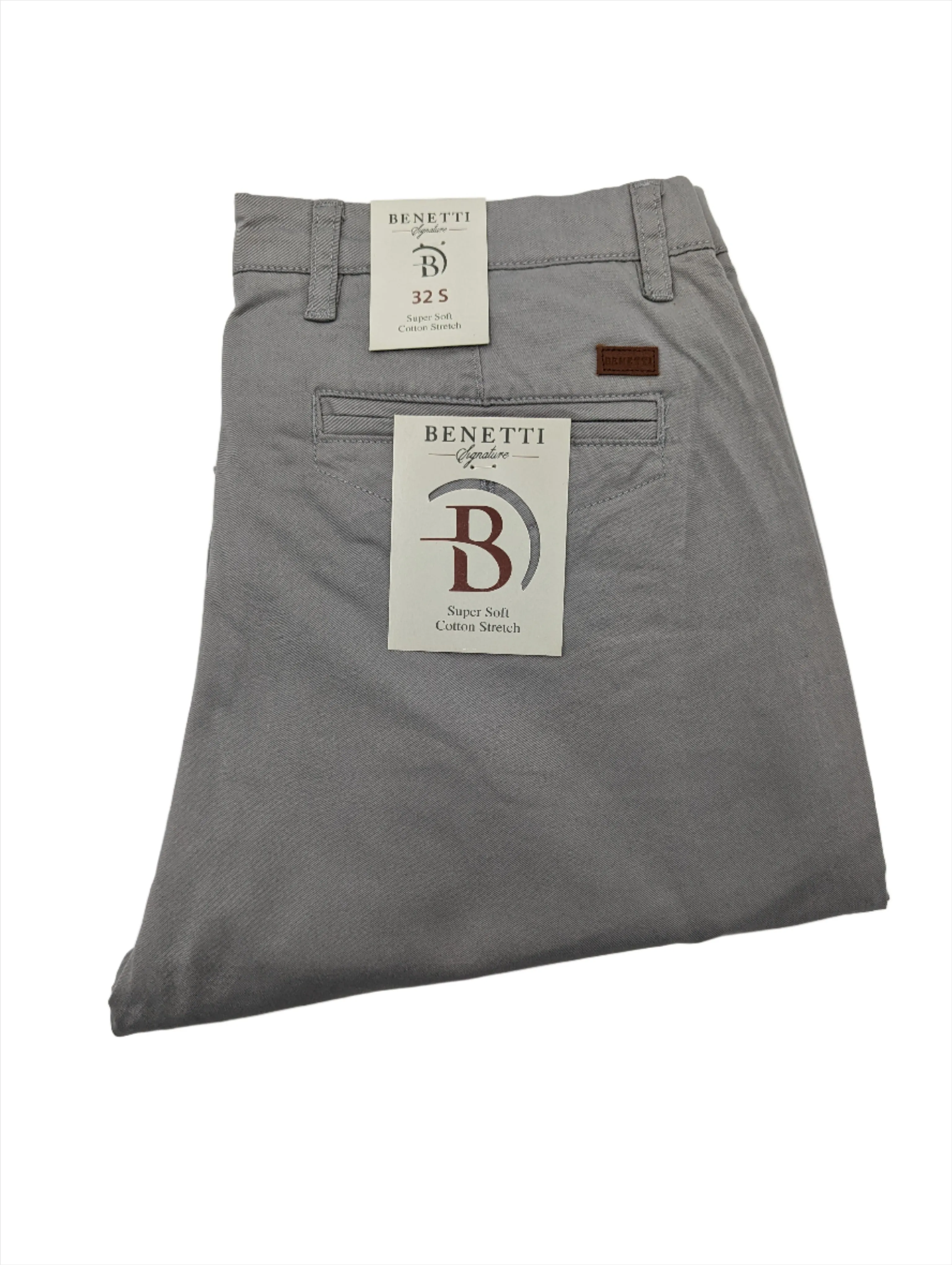Trent Silver Straight Cut Chino
