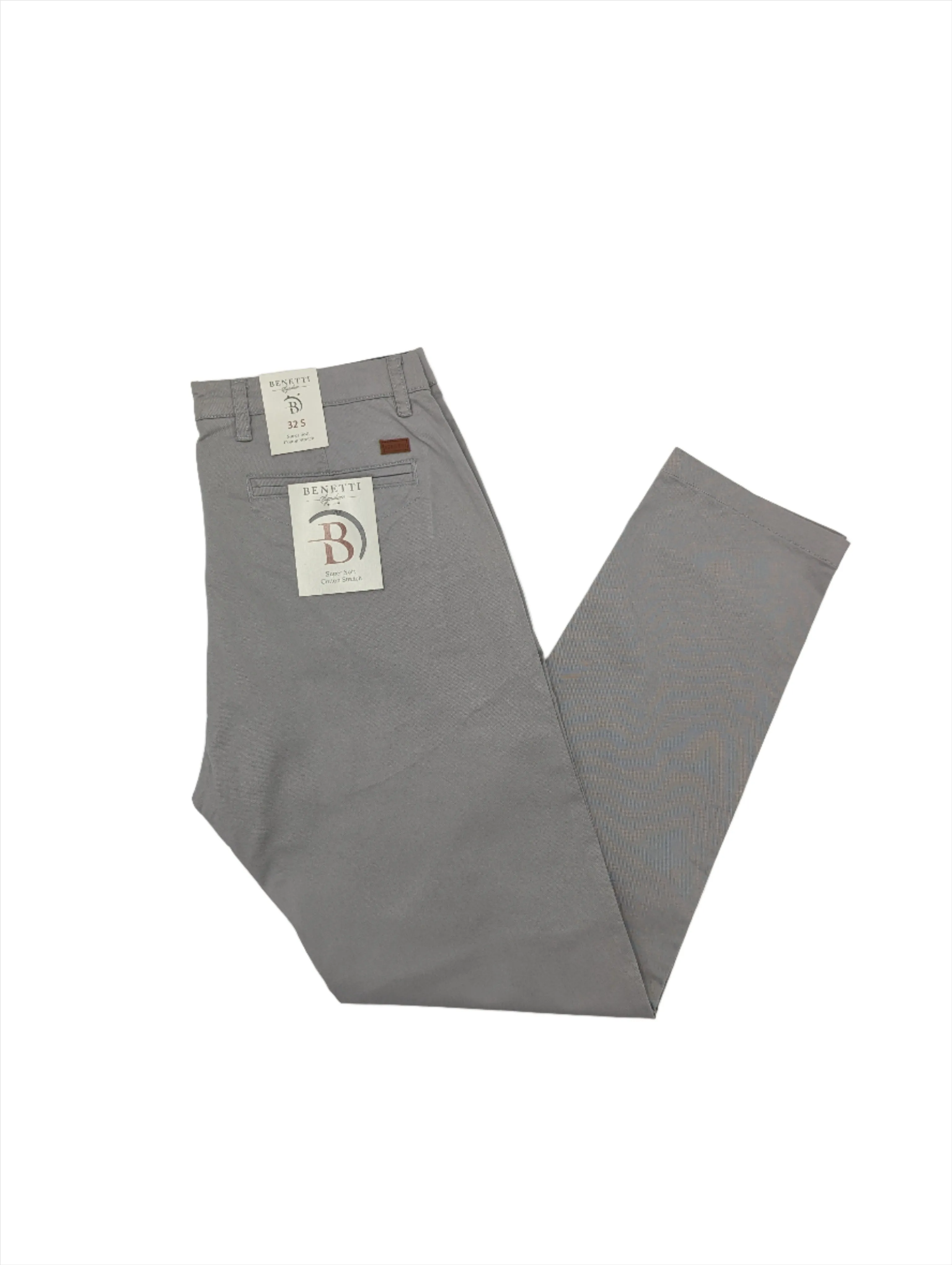 Trent Silver Straight Cut Chino