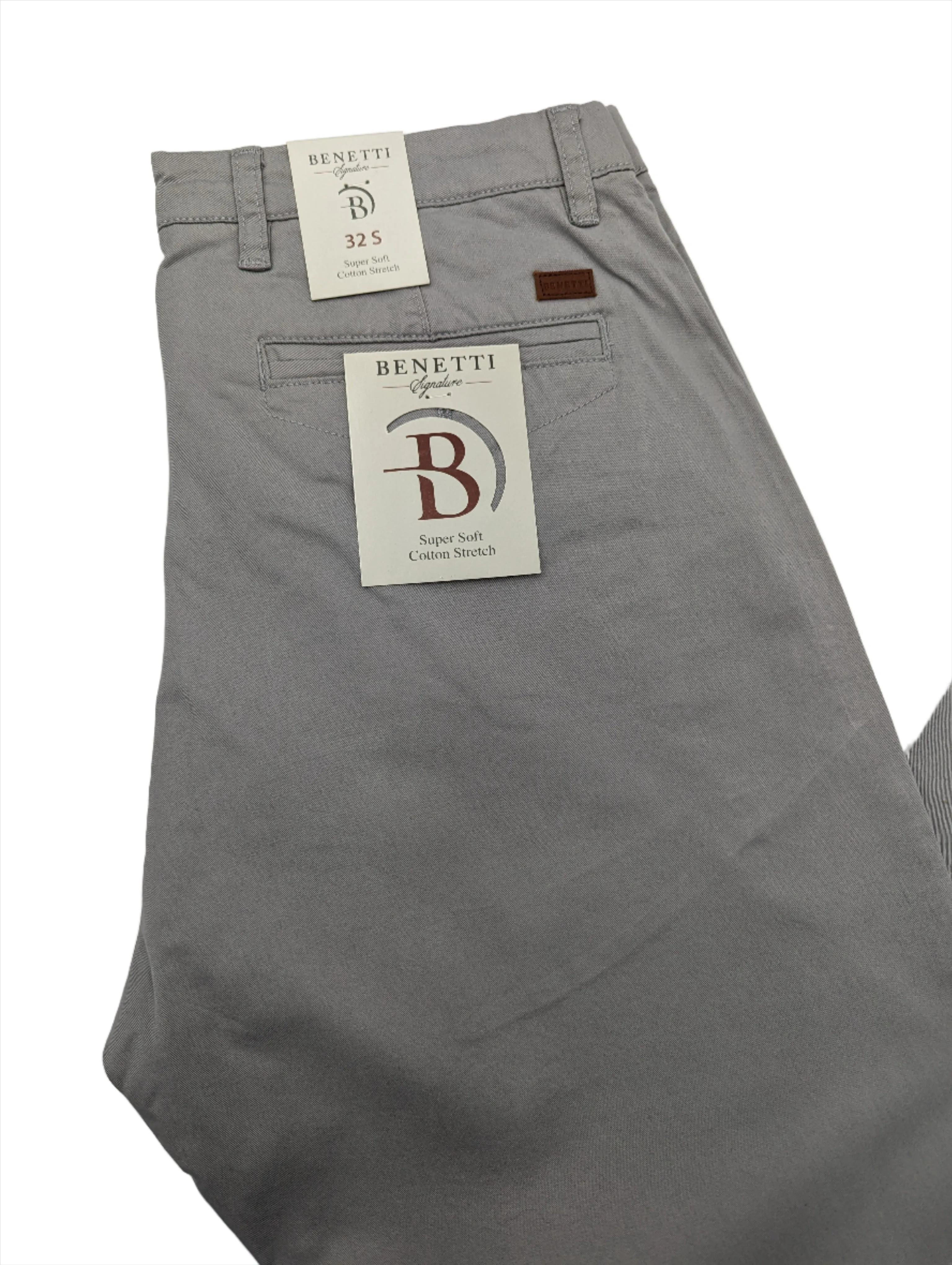 Trent Silver Straight Cut Chino