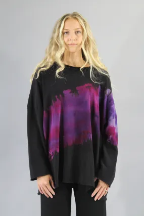 Tunic Sweater Slant Grape