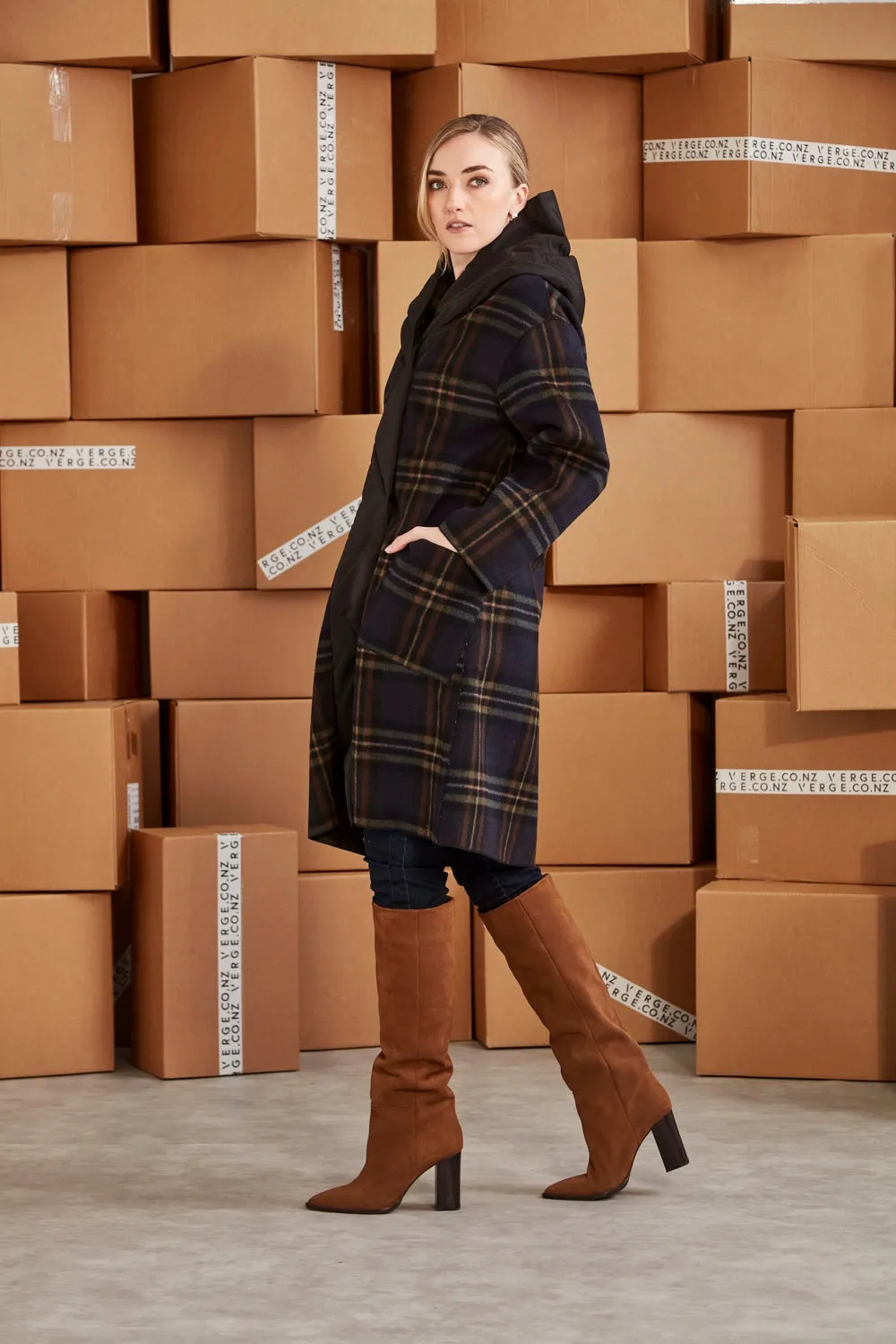 VERGE | RUSH COAT - CHECK