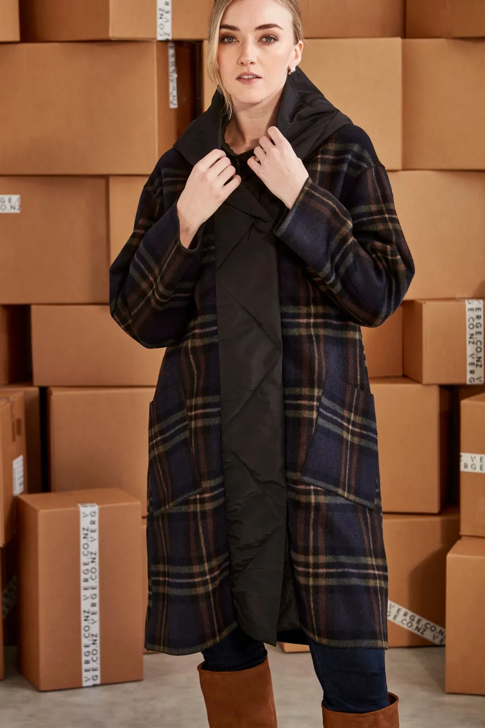 VERGE | RUSH COAT - CHECK
