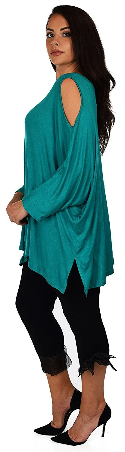 Versatile Tunic Cold shoulder Tunic, Summer Tunic,Plus size Clothing, Lagenlook Top, Plus size Top, Comfortable and Trendy Fits up to 5xl