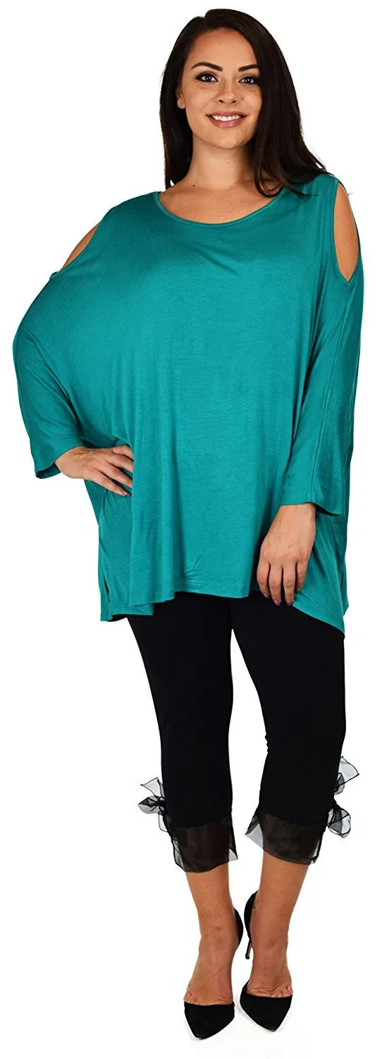 Versatile Tunic Cold shoulder Tunic, Summer Tunic,Plus size Clothing, Lagenlook Top, Plus size Top, Comfortable and Trendy Fits up to 5xl