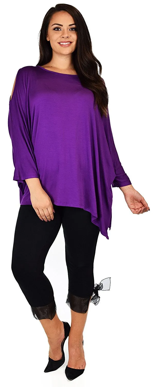 Versatile Tunic Cold shoulder Tunic, Summer Tunic,Plus size Clothing, Lagenlook Top, Plus size Top, Comfortable and Trendy Fits up to 5xl