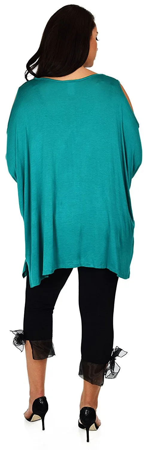 Versatile Tunic Cold shoulder Tunic, Summer Tunic,Plus size Clothing, Lagenlook Top, Plus size Top, Comfortable and Trendy Fits up to 5xl