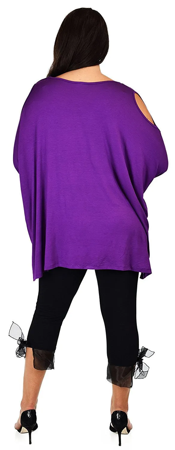 Versatile Tunic Cold shoulder Tunic, Summer Tunic,Plus size Clothing, Lagenlook Top, Plus size Top, Comfortable and Trendy Fits up to 5xl