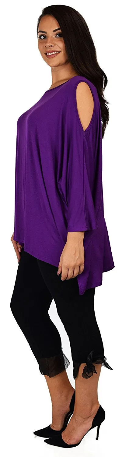 Versatile Tunic Cold shoulder Tunic, Summer Tunic,Plus size Clothing, Lagenlook Top, Plus size Top, Comfortable and Trendy Fits up to 5xl
