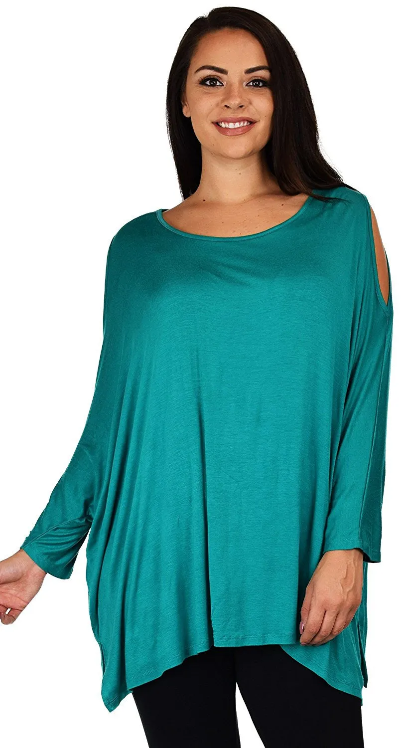 Versatile Tunic Cold shoulder Tunic, Summer Tunic,Plus size Clothing, Lagenlook Top, Plus size Top, Comfortable and Trendy Fits up to 5xl