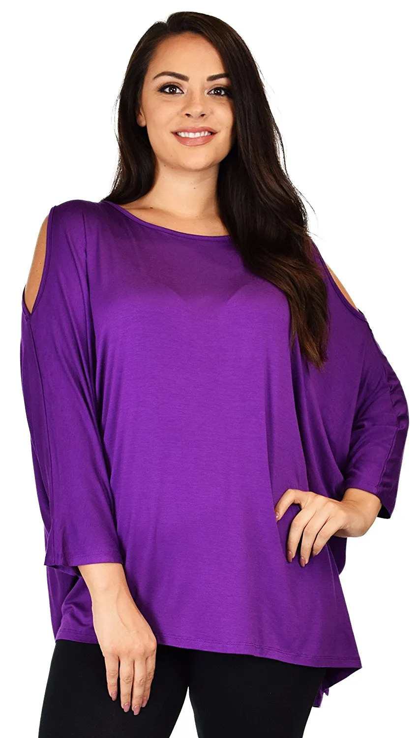 Versatile Tunic Cold shoulder Tunic, Summer Tunic,Plus size Clothing, Lagenlook Top, Plus size Top, Comfortable and Trendy Fits up to 5xl