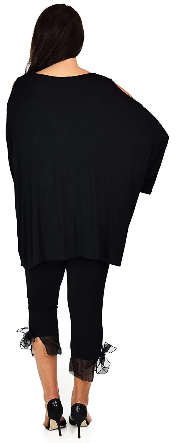 Versatile Tunic Cold shoulder Tunic, Summer Tunic,Plus size Clothing, Lagenlook Top, Plus size Top, Comfortable and Trendy Fits up to 5xl