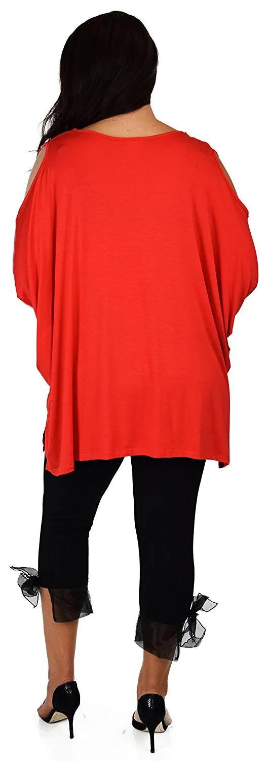 Versatile Tunic Cold shoulder Tunic, Summer Tunic,Plus size Clothing, Lagenlook Top, Plus size Top, Comfortable and Trendy Fits up to 5xl
