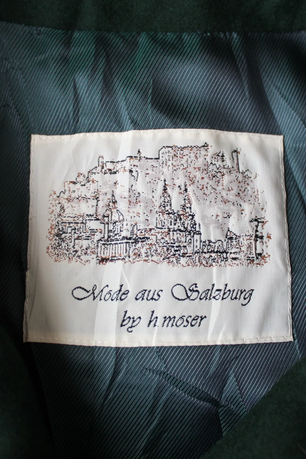 VINTAGE AUSTRIAN LODEN COAT GREY - SIZE 16