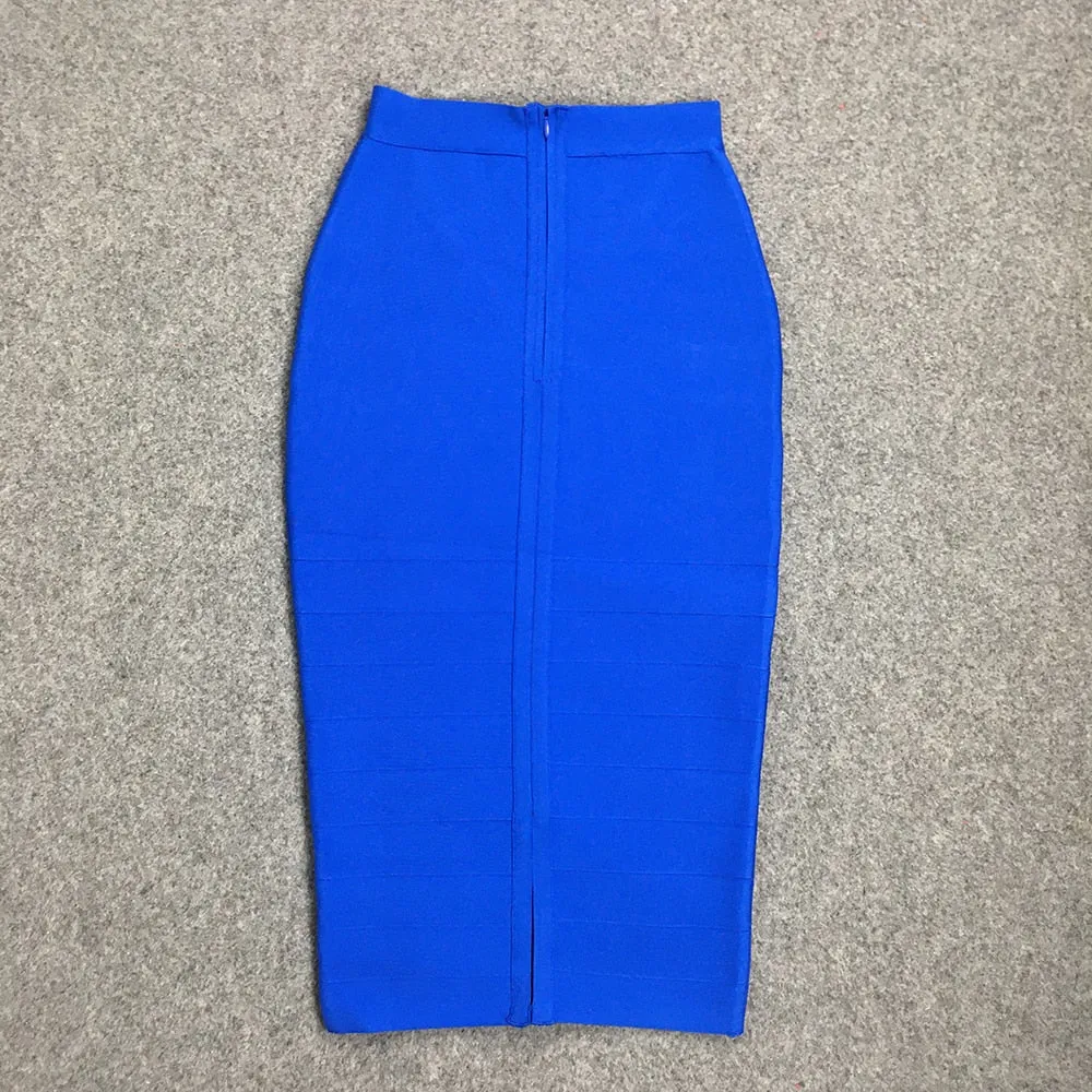 Vintage Bandage Midi Skirt