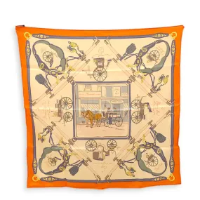Vintage Palonniers 70 Orange/Jaune/Soufre/Blue Scarf