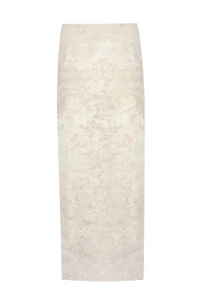 VIOLETTA MIDI VELVET SKIRT