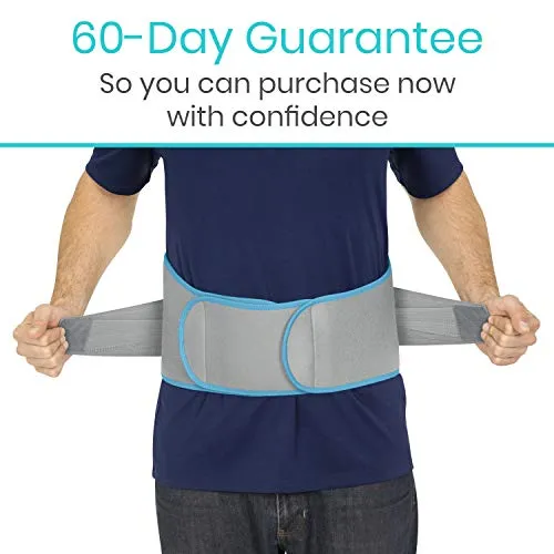 Vive Back Ice Pack Wrap Compression Gel Brace with Straps for Injuries