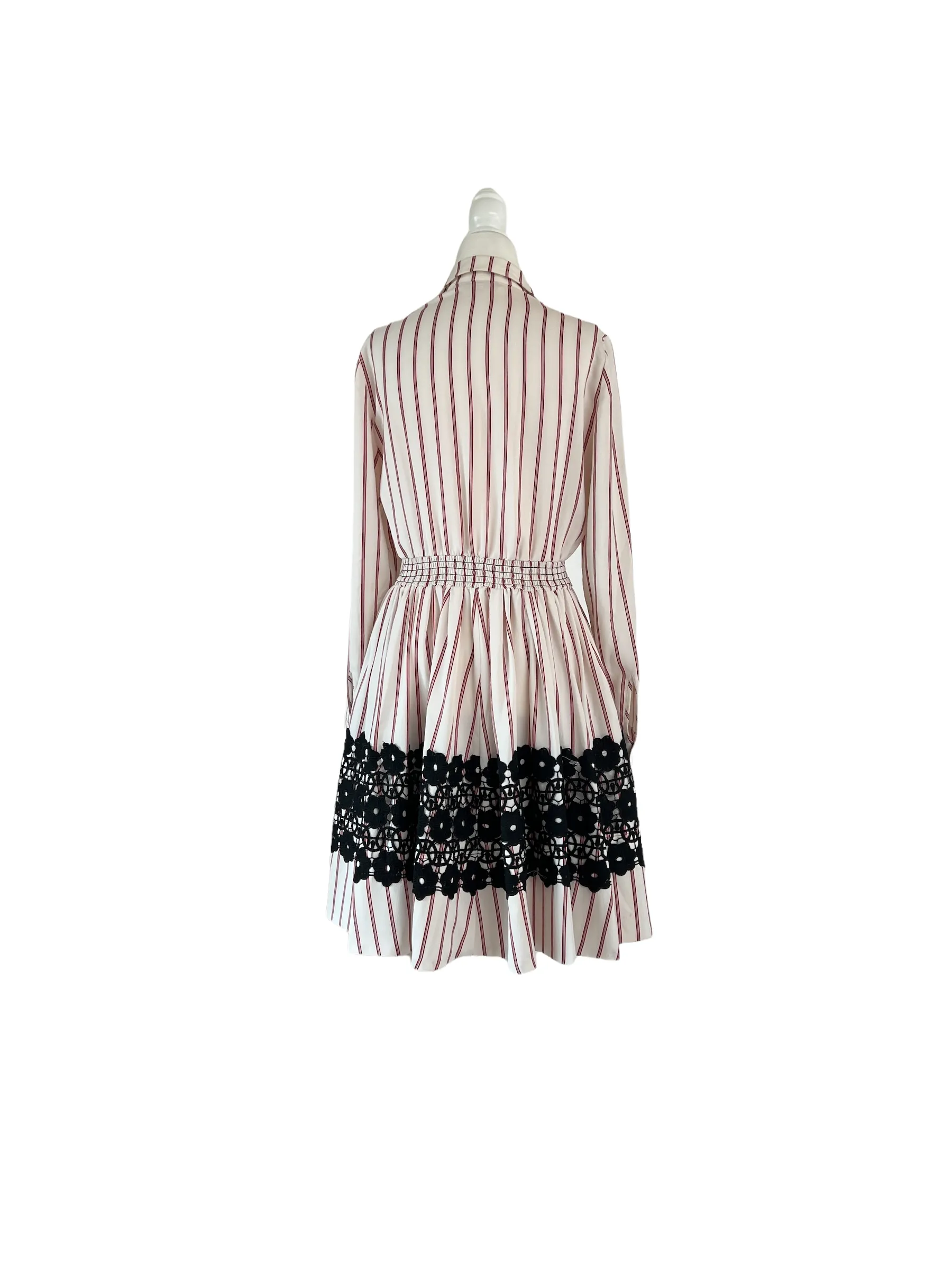 White Dress with Lace - M