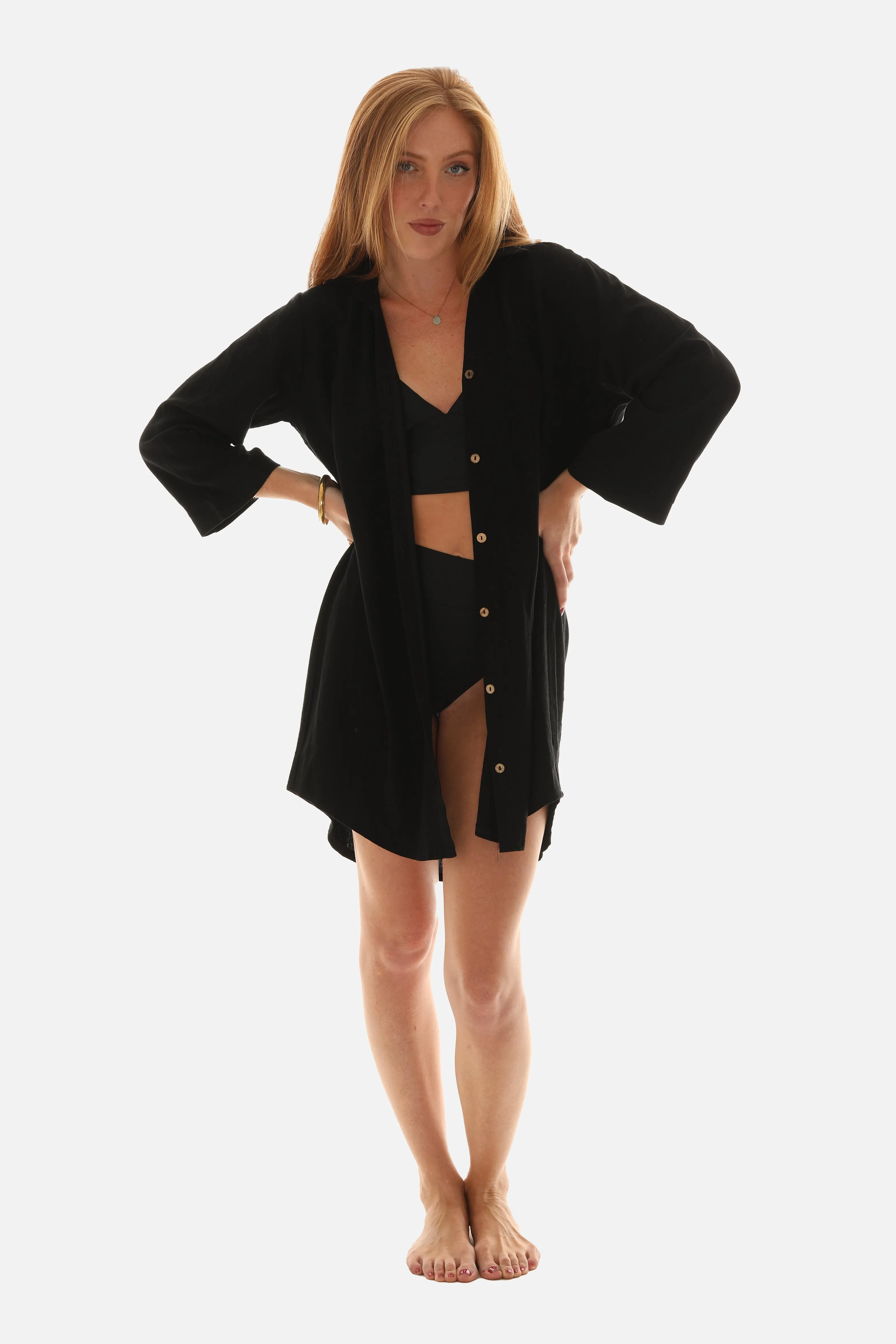 Women Cotton Button Down Shirt