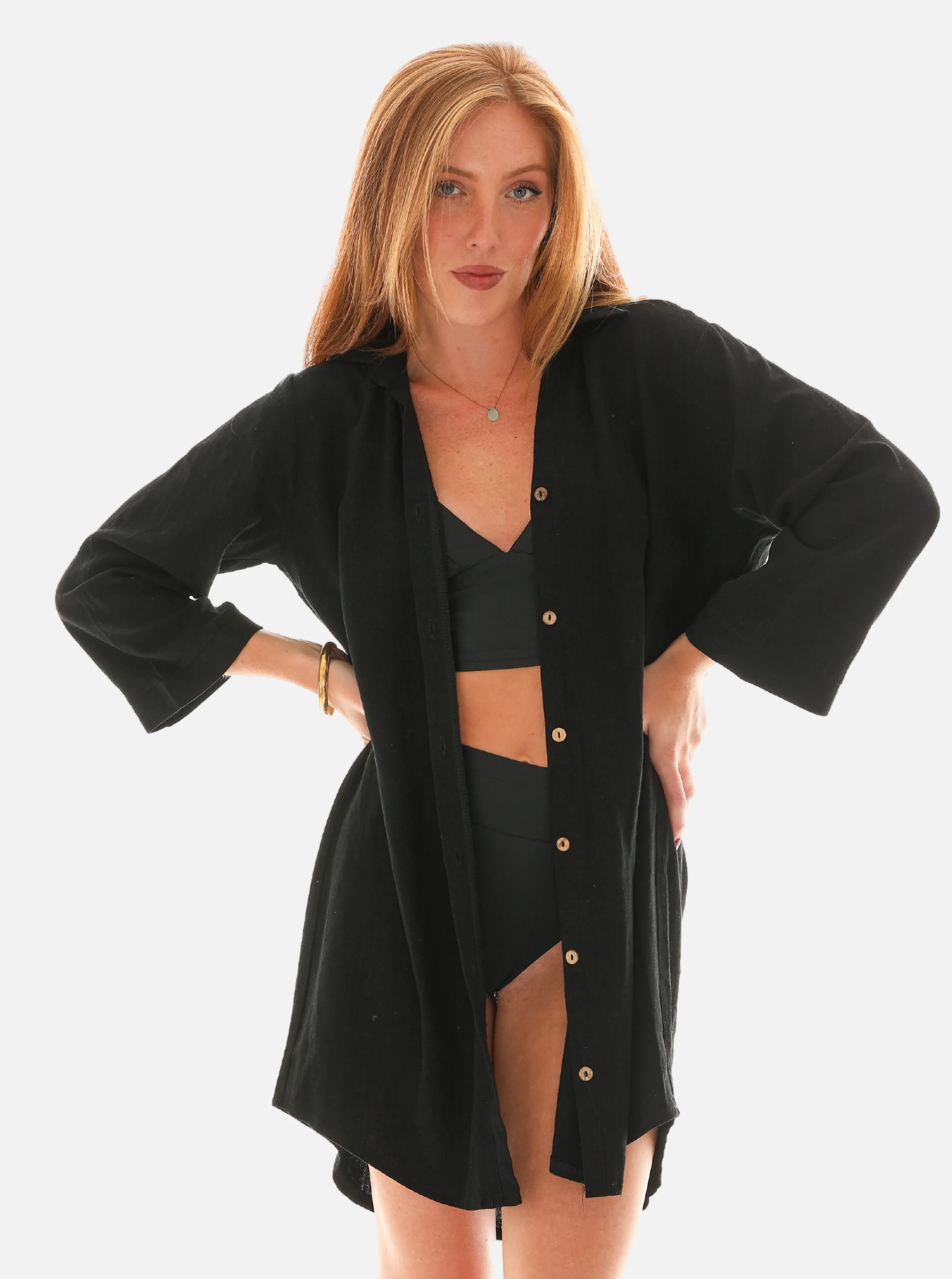 Women Cotton Button Down Shirt