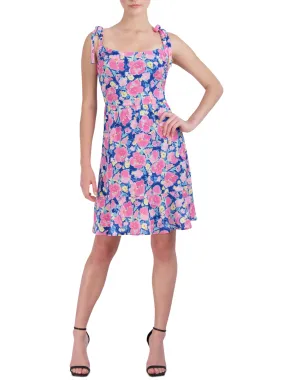 Women's Floral Printed Crepe Dress,Multi