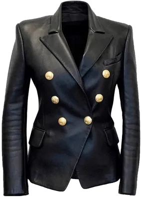 Women’S Kim Kardashian Black Real Leather Jacket | Women's Kim Kardashian Real Black Leather Jacket