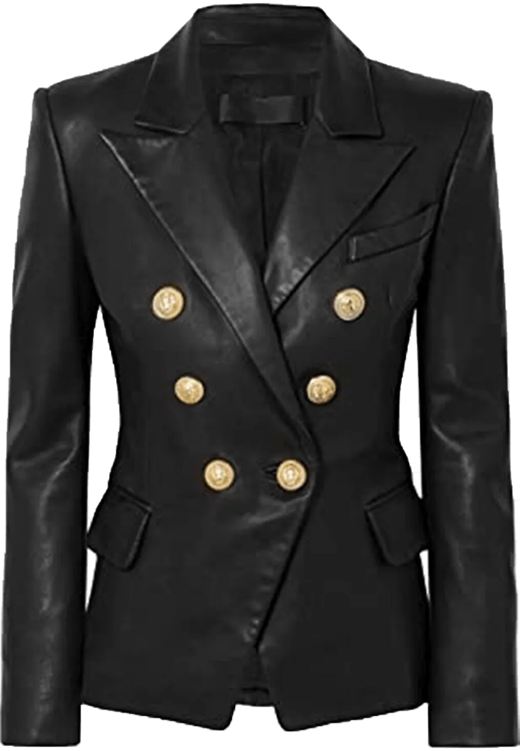 Women’S Kim Kardashian Black Real Leather Jacket | Women's Kim Kardashian Real Black Leather Jacket