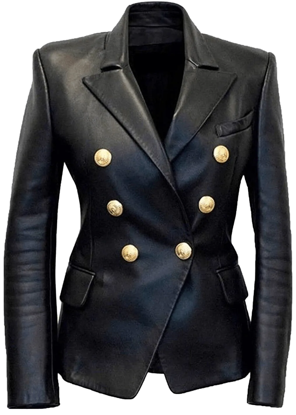 Women’S Kim Kardashian Black Real Leather Jacket | Women's Kim Kardashian Real Black Leather Jacket