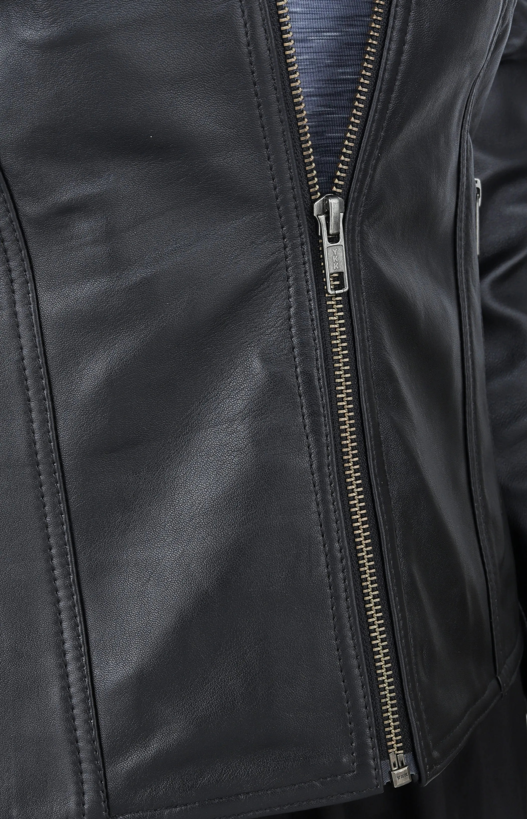 WOMENS LEATHER JACKET 94931 (BLACK)