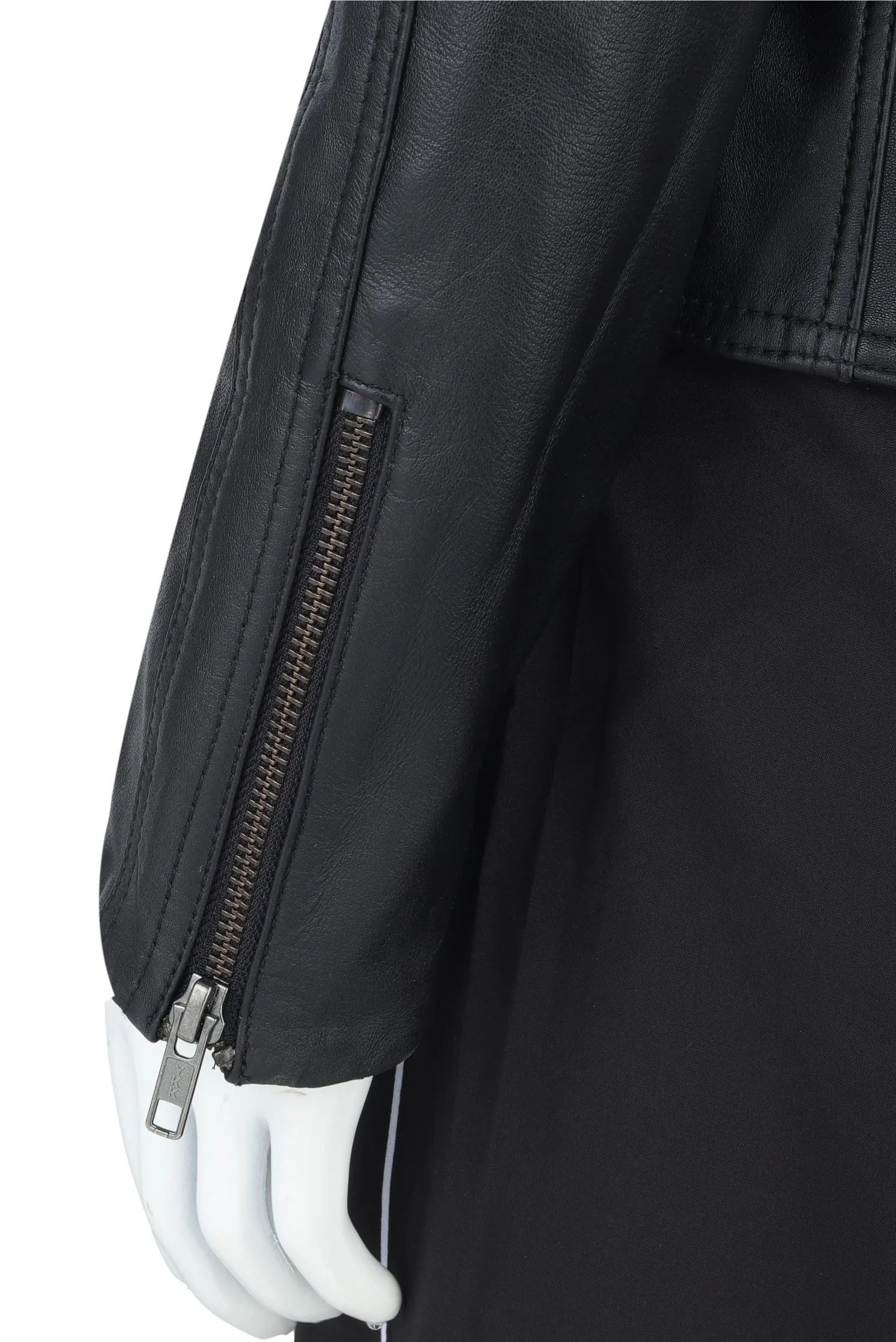 WOMENS LEATHER JACKET 94931 (BLACK)