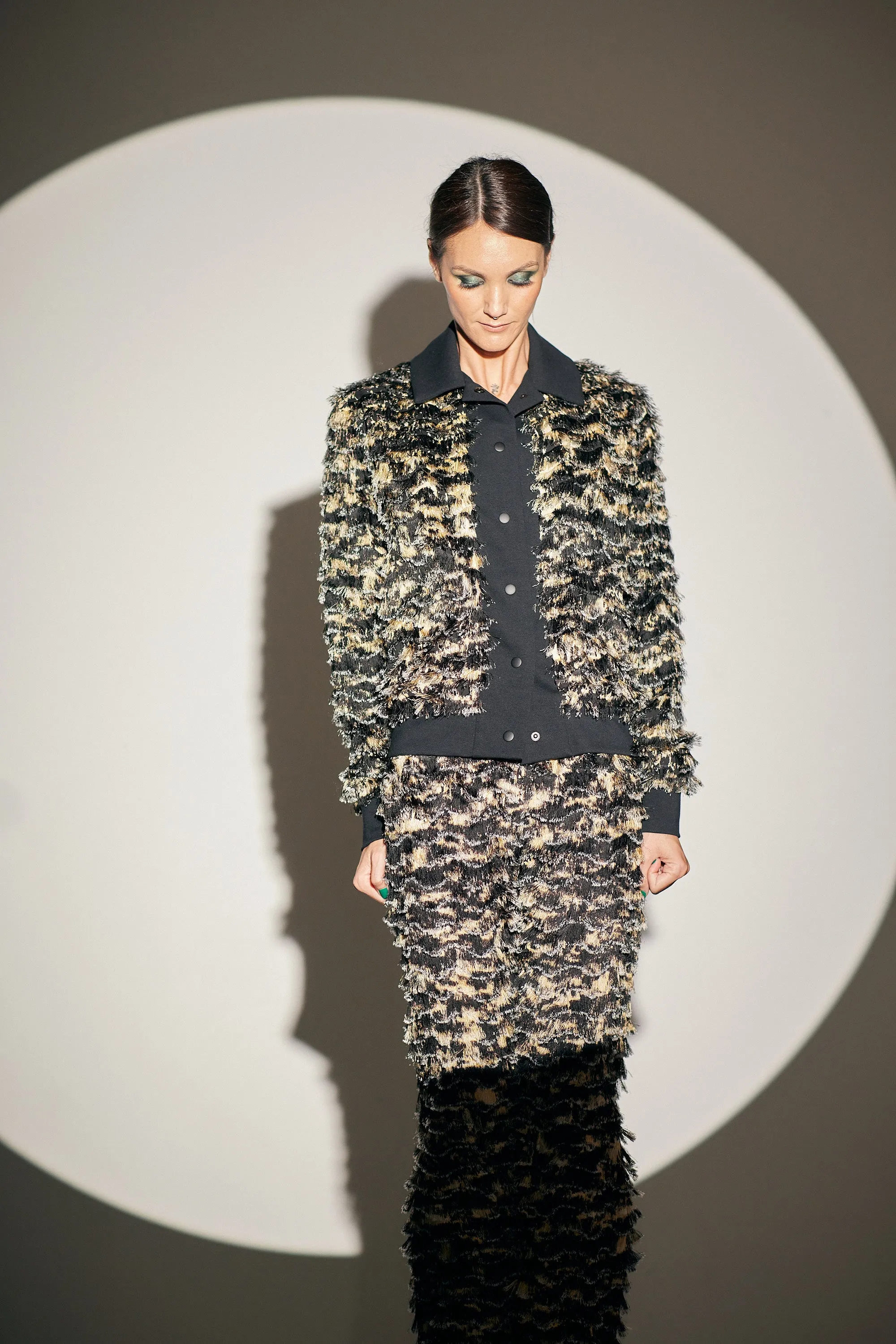 WORLD 4824 Dark Secrets Jacket Gold & Black Fringing