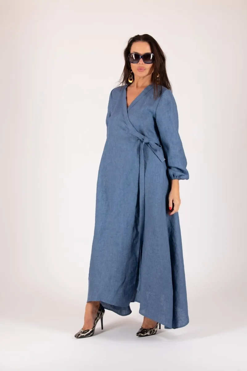 Wrap Linen Dress NAPOLI