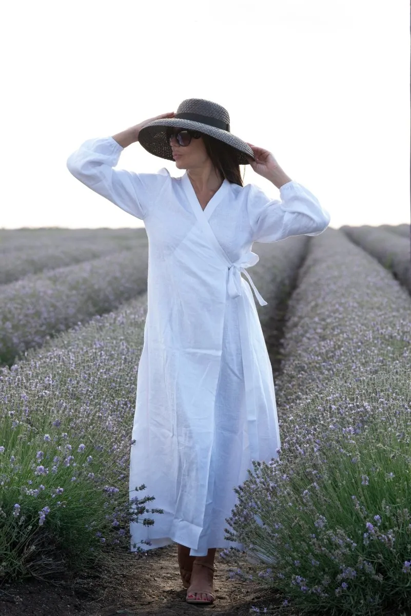 Wrap Linen Dress NAPOLI