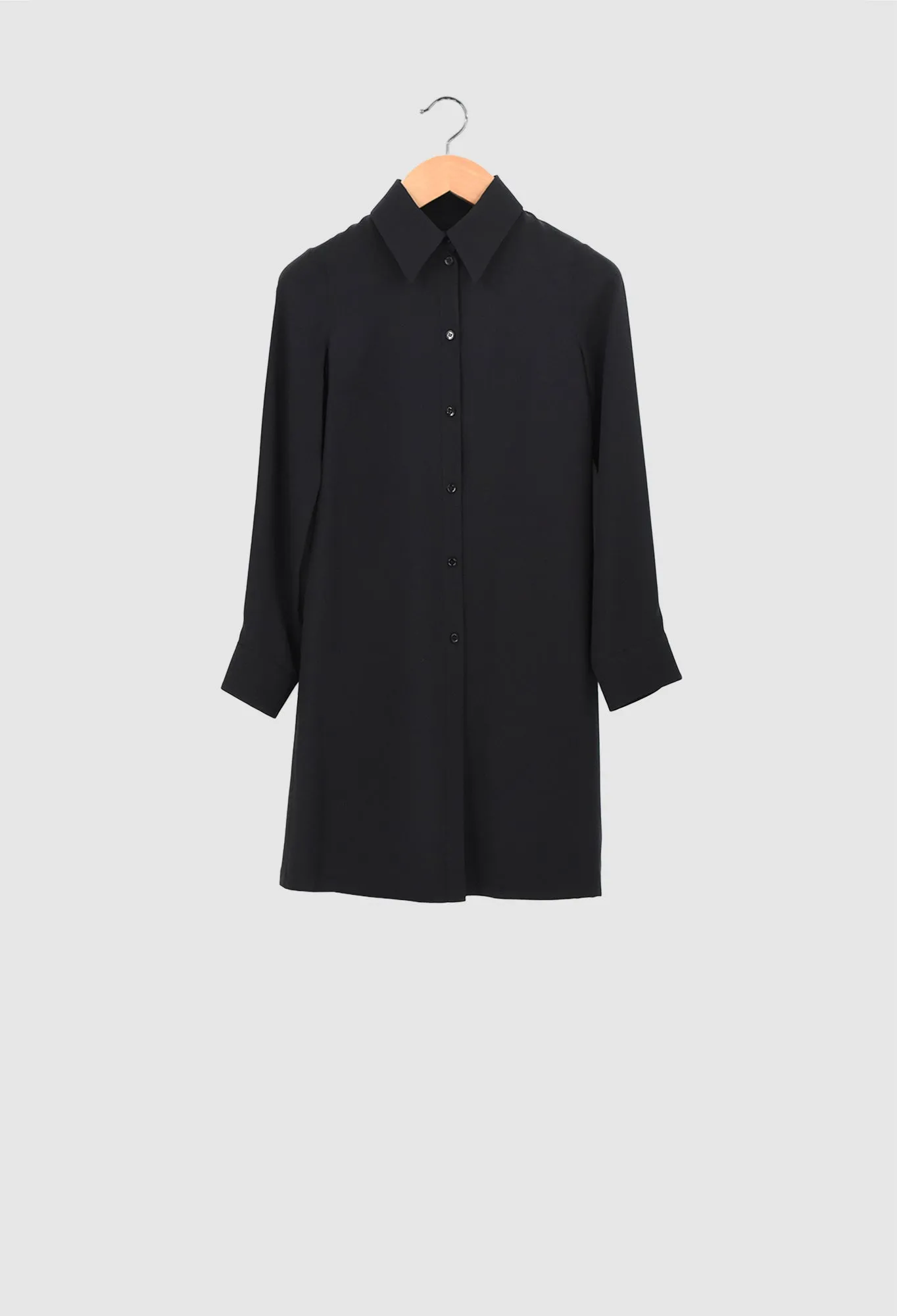 XAVIS - Shirt in Cotton Batiste in Black